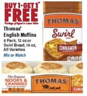 Big Y Thomas' English Muffins offer