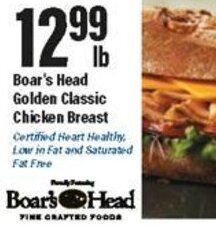 Big Y Boar's Head Golden Classic Chicken Breast offer