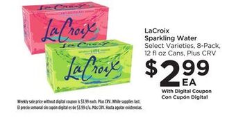 Food 4 Less Lacroix sparkling water offer