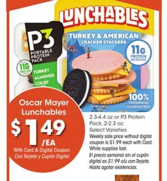 Ralphs Oscar mayer lunchables offer