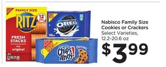 Food 4 Less Nabisco family size cookies or crackers offer