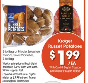 Ralphs Kroger russet potatoes offer