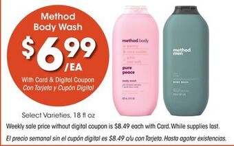 Ralphs Method body wash offer