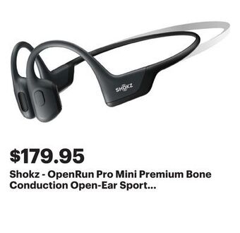 Best Buy Shokz - openrun pro mini premium bone conduction open-ear sport headphones - black offer