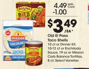 Ralphs Old el paso taco shells offer