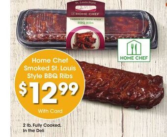 Ralphs Home chef smoked st. louis style bbq ribs offer