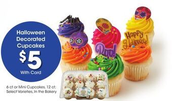 Ralphs Halloween decorated cupcakes offer