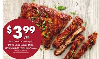 Ralphs Pork loin back ribs offer