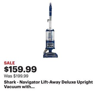 Best Buy Shark - navigator lift-away deluxe upright vacuum with anti-allergen complete seal - blue offer