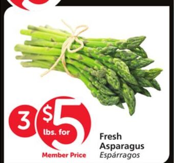 Vons Fresh asparagus offer