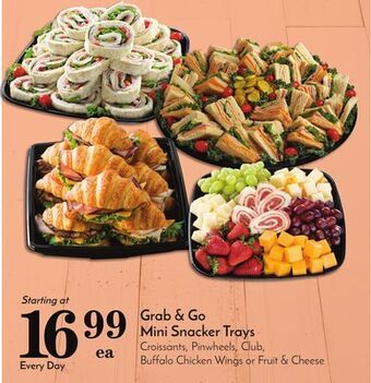 Pavilions Grab & go mini snacker trays offer