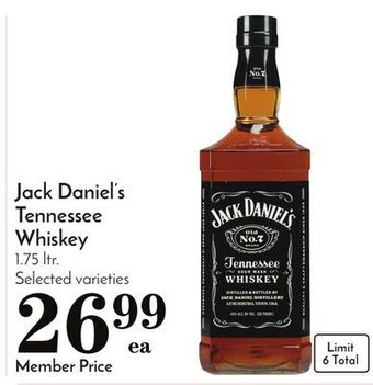 Pavilions Jack daniel's tennessee whiskey offer