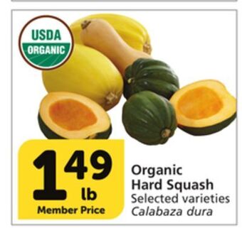 Albertsons Organic hard squash offer