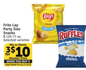 Albertsons Frito lay party size snacks offer