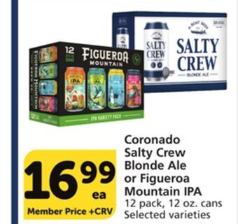 Albertsons Coronado salty crew blonde ale or figueroa mountain ipa offer