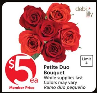 Albertsons Petite duo bouquet offer