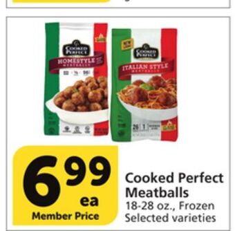Albertsons Cooked perfect meatballs offer