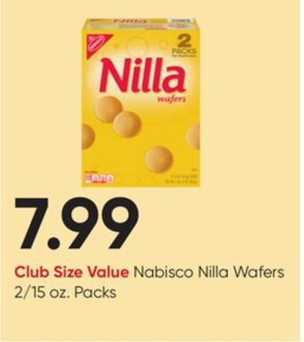 Stater Bros Nabisco nilla wafers offer