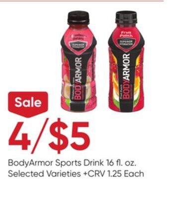 Stater Bros Bodyarmor sports drink offer