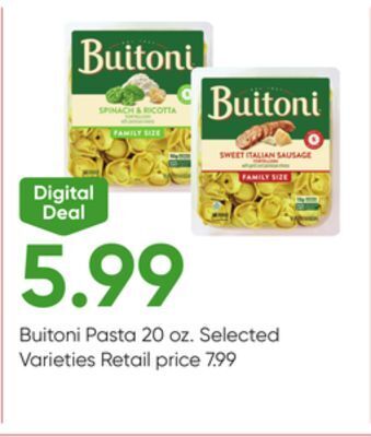 Stater Bros Buitoni pasta offer