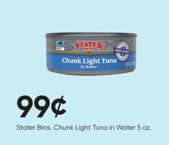 Stater Bros Stater bros. chunk light tuna in water offer