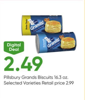 Stater Bros Pillsbury grands biscuits offer