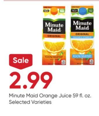 Stater Bros Minute maid orange juice offer