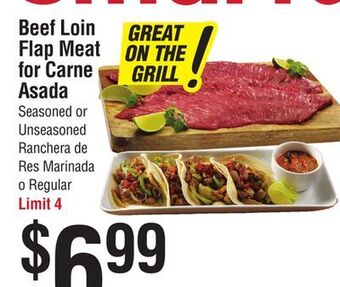 Smart & Final Beef loin flap meat for carne asada offer
