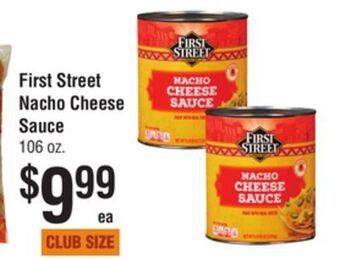 Smart & Final First street nacho cheese sauce offer
