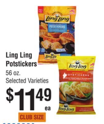 Smart & Final Ling ling potstickers offer