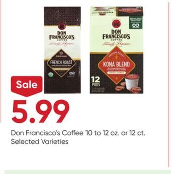 Stater Bros Don francisco's coffee offer