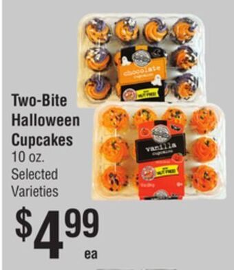 Smart & Final Two-bite halloween cupcakes offer