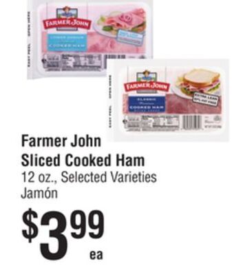Smart & Final Farmer john sliced cooked ham offer