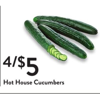 Fresh Thyme Hot house cucumbers offer