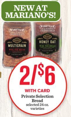 Mariano's Private selection bread offer