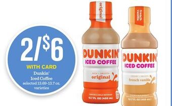 Mariano's Dunkin' iced coffee offer