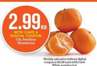 Mariano's 3 lb. seedless mandarins offer