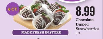 Mariano's Chocolate dipped strawberries offer