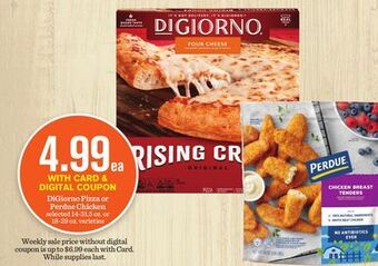 Mariano's Digiorno pizza or perdue chicken offer
