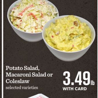 Mariano's Potato salad, macaroni salad or coleslaw offer