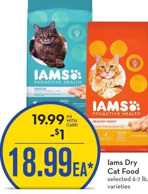 Mariano's Iams dry cat food offer
