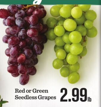 Mariano's Red or green seedless grapes offer