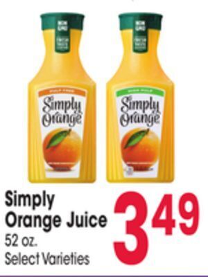 Jewel-Osco Simply orange juice offer