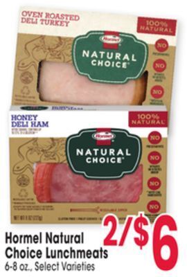 Jewel-Osco Hormel natural choice lunchmeats offer