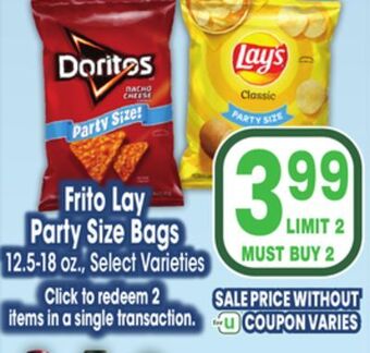 Jewel-Osco Frito lay party size bags offer