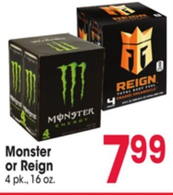 Jewel-Osco Monster or reign offer