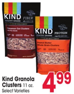Jewel-Osco Kind granola clusters offer