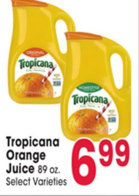 Jewel-Osco Tropicana orange juice offer