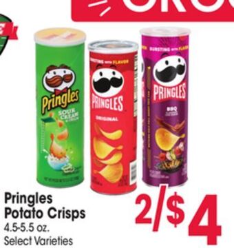 Jewel-Osco Pringles potato crisps offer