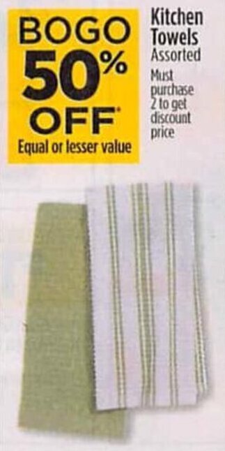 Dollar General Kitchen Towels offer